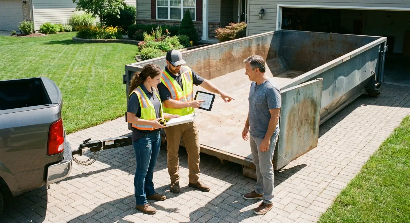 10 Yard Dumpster Rental Process in Brooklyn Park, MN